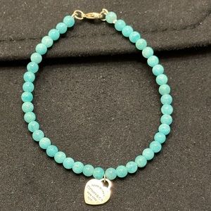 Tiffany & Co.  Return to Tiffany’s tag Amazonite bracelet